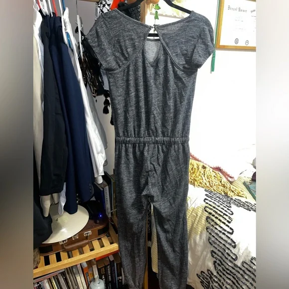 Comfy sweat jumpsuit romper - Picture 2 of 2